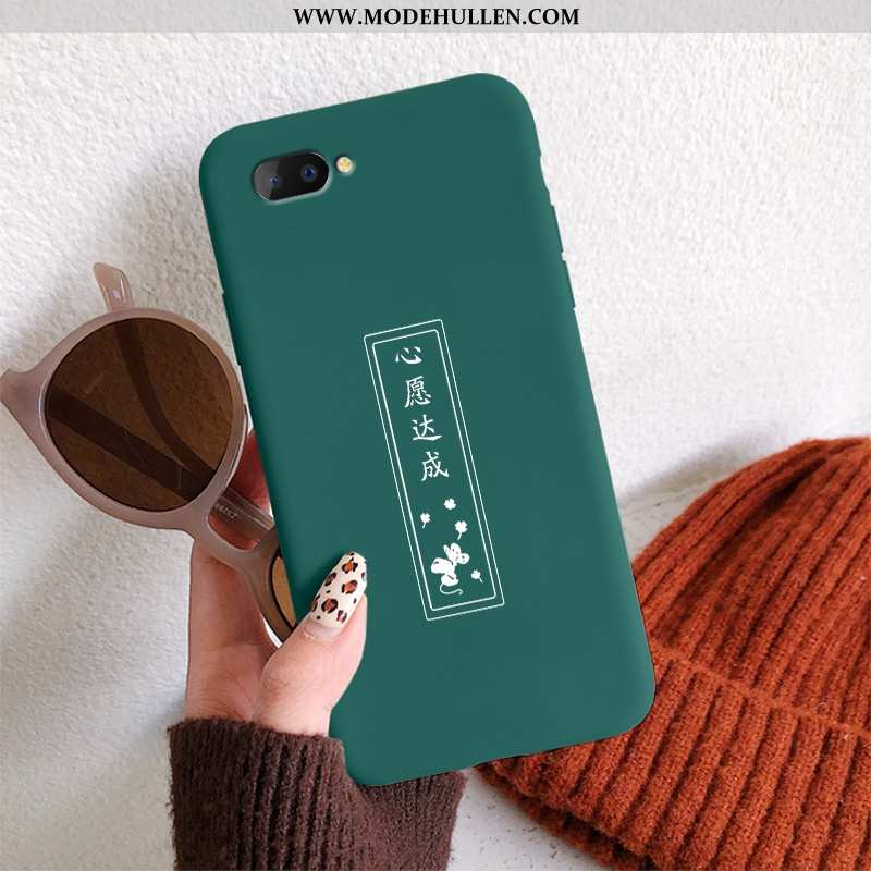 Hülle Oppo A5 Mode Nubuck Case Handy Persönlichkeit Alles Inklusive Grün