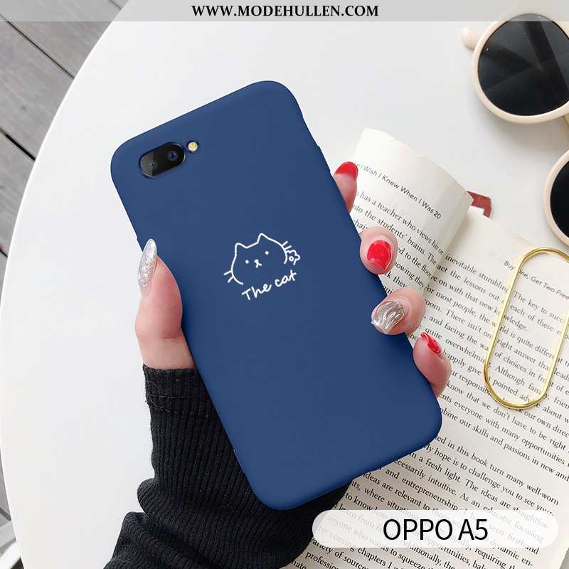 Hülle Oppo A5 Nette Trend Liebhaber Alles Inklusive Silikon Mode Grau