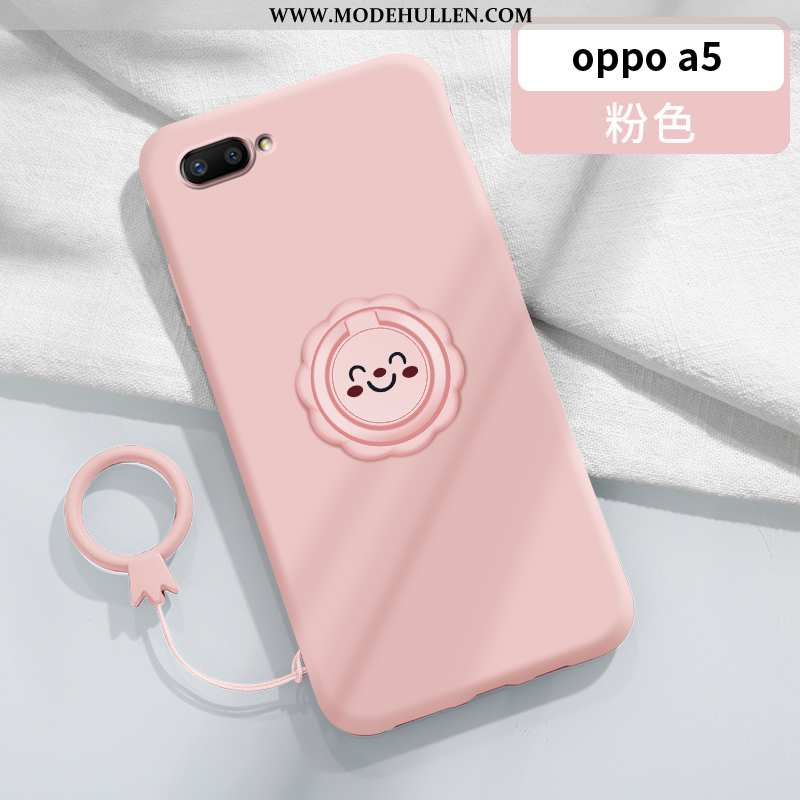 Hülle Oppo A5 Silikon Schutz Weiche Super Dünne An Bord Liebhaber Rosa