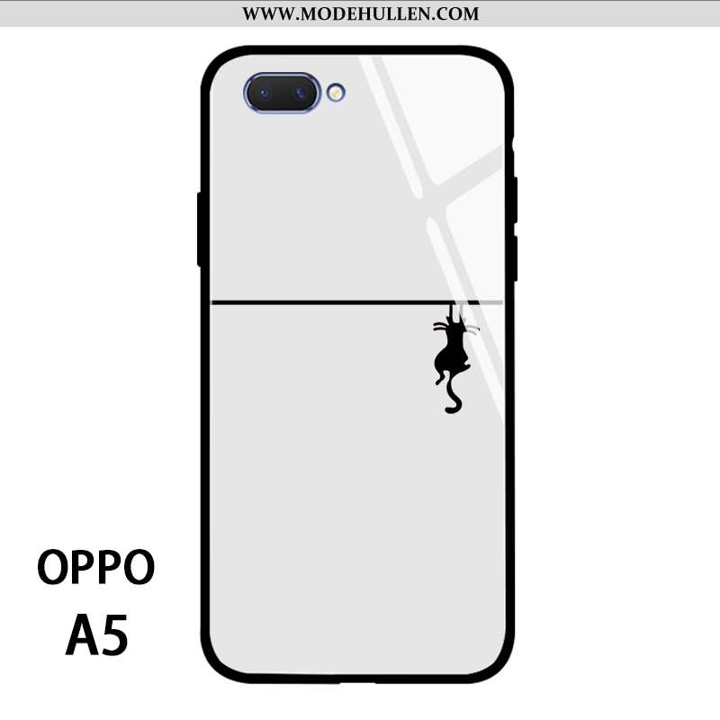 Hülle Oppo A5 Trend Silikon Handy Liebhaber Case Weiß Persönlichkeit Weiße