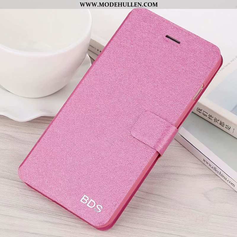 Hülle Oppo A5 Weiche Schutz Rosa Folio Anti-sturz Handy Case