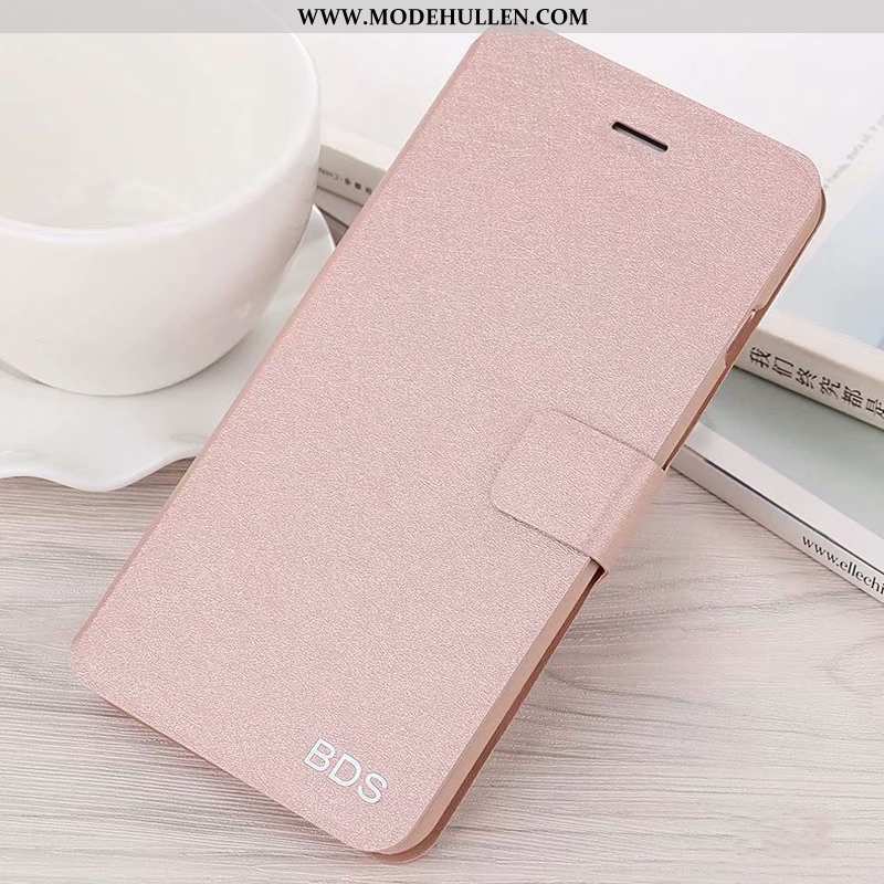 Hülle Oppo A5 Weiche Schutz Rosa Folio Anti-sturz Handy Case