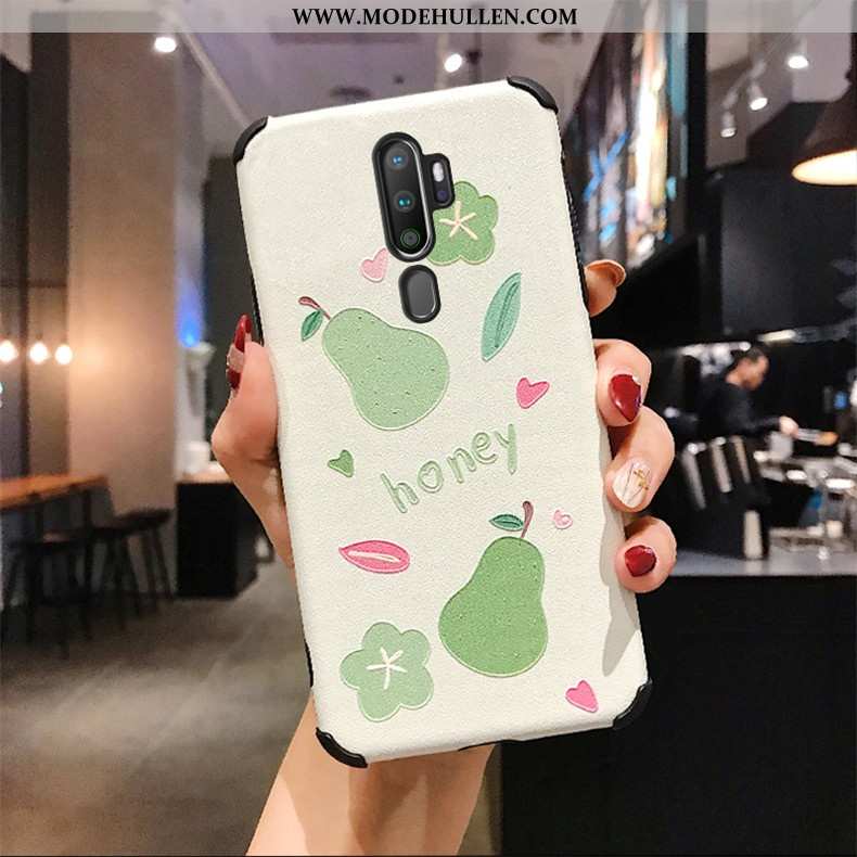 Hülle Oppo A9 2020 Muster Trend Handy Persönlichkeit Weiche Case Seide Weiße