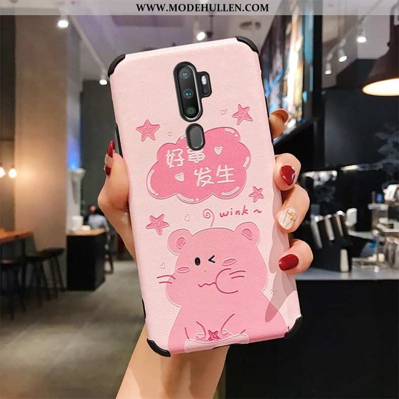 Hülle Oppo A9 2020 Muster Trend Handy Persönlichkeit Weiche Case Seide Weiße