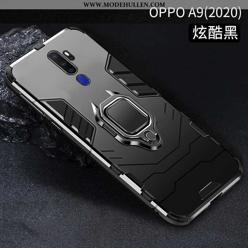 Hülle Oppo A9 2020 Schutz Schwarz Dicke Anti-sturz Case Halterung