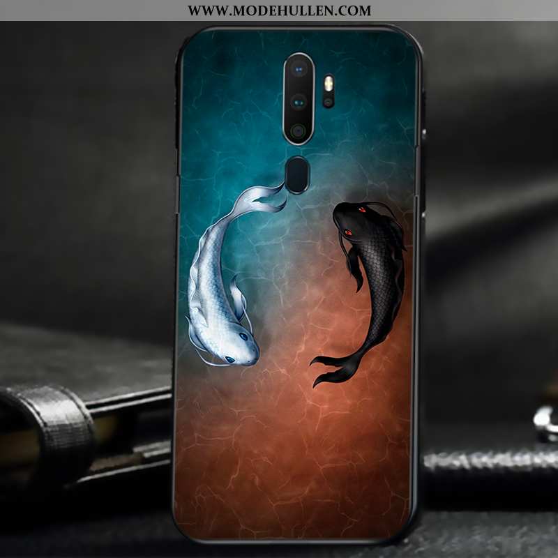Hülle Oppo A9 2020 Silikon Schutz Einfassung Case Gemalt Weiche Dünne Beige