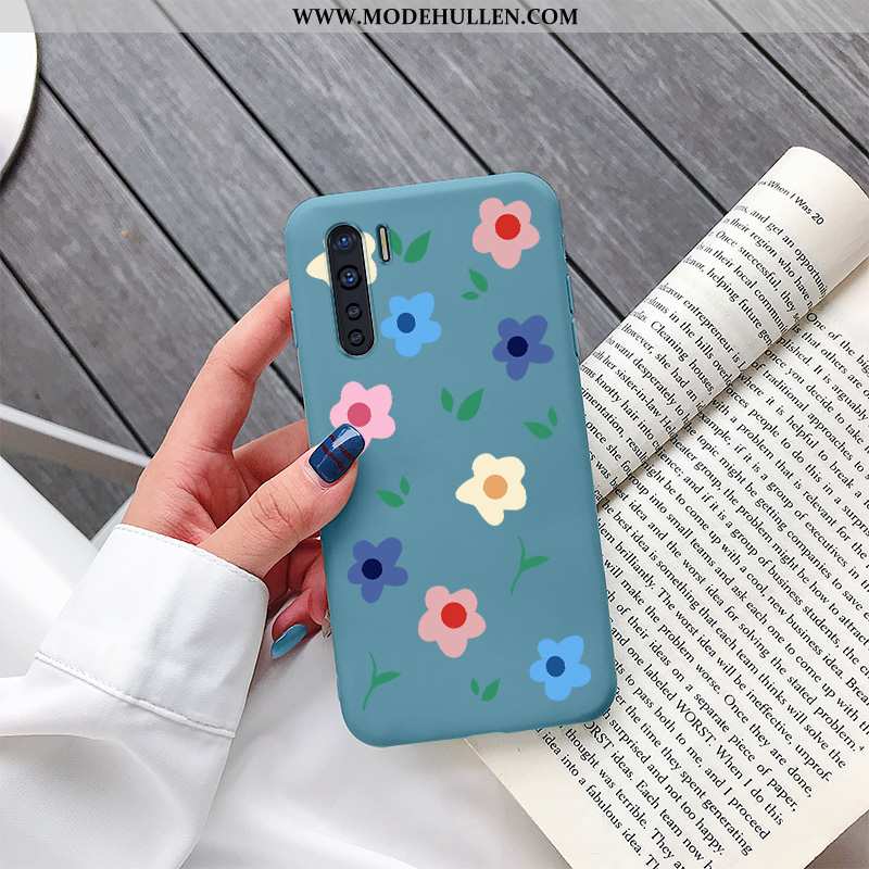 Hülle Oppo A91 Persönlichkeit Trend Case Einfach Mini Blau