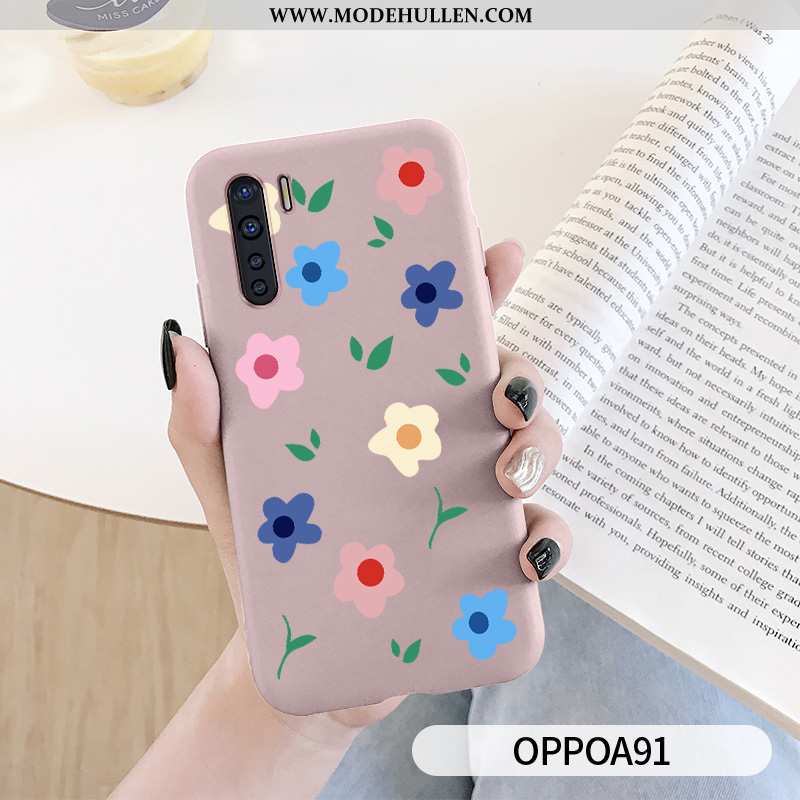 Hülle Oppo A91 Persönlichkeit Trend Case Einfach Mini Blau