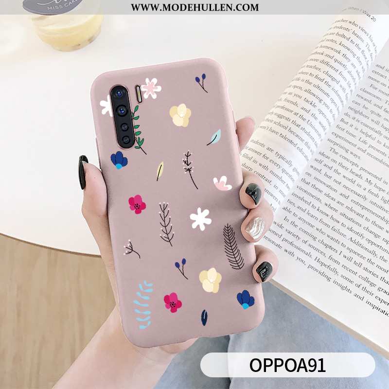 Hülle Oppo A91 Persönlichkeit Trend Case Einfach Mini Blau