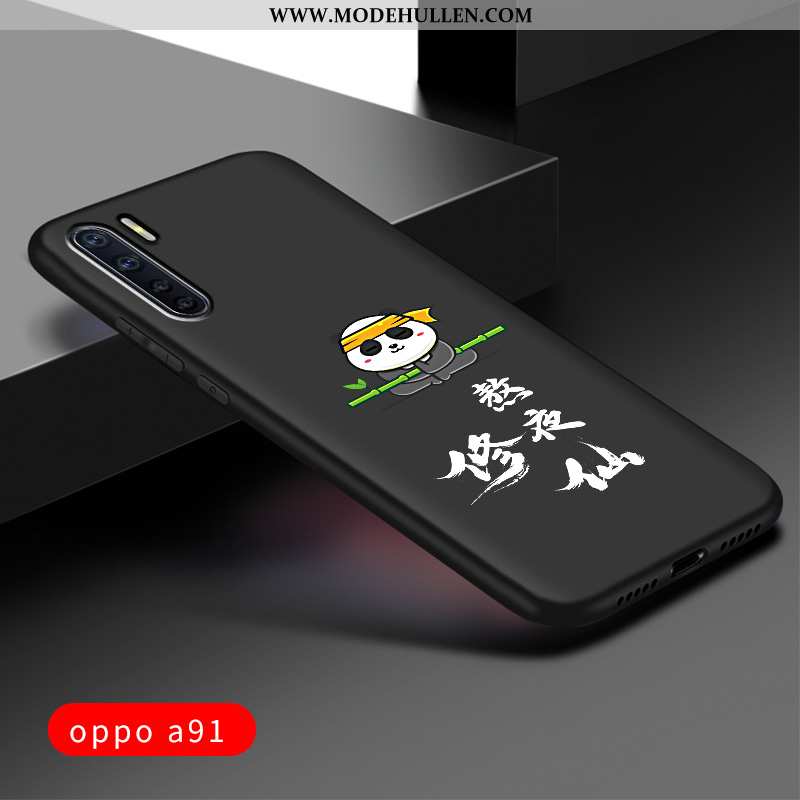 Hülle Oppo A91 Schutz Nubuck Neu Kreativ Weiche Alles Inklusive Silikon Schwarz