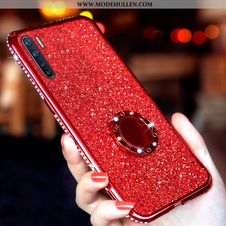 Hülle Oppo A91 Transparent Persönlichkeit Alles Inklusive Case Silikon Trend Netto Rot Rote