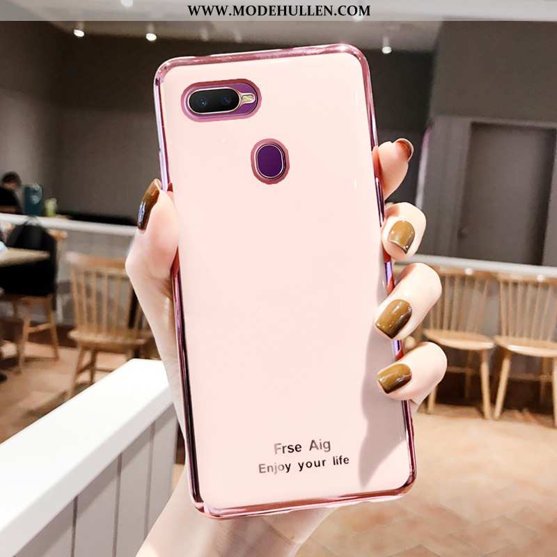 Hülle Oppo Ax7 Kreativ Handy Grau Rosa Temperieren Überzug