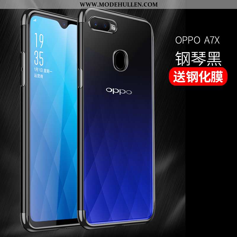 Hülle Oppo Ax7 Trend Weiche Alles Inklusive Handy Schutz Silikon Blau