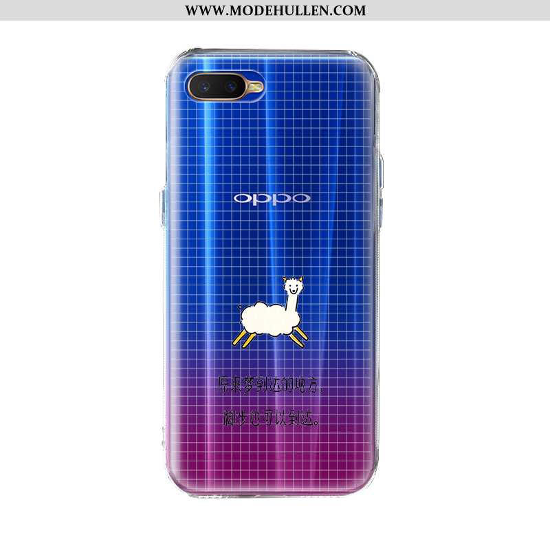 Hülle Oppo Ax7 Weiche Silikon Blau Handy Alles Inklusive Case Mode