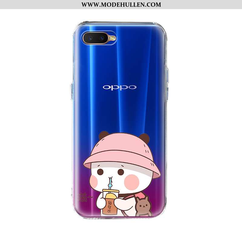 Hülle Oppo Ax7 Weiche Silikon Blau Handy Alles Inklusive Case Mode