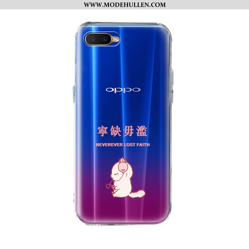 Hülle Oppo Ax7 Weiche Silikon Blau Handy Alles Inklusive Case Mode