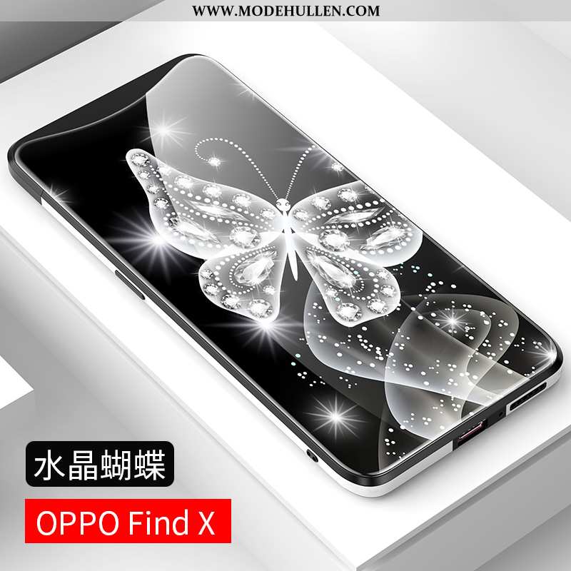 Hülle Oppo Find X Dünne Schutz Blau Leichtgewicht Handy Kreativ Glas