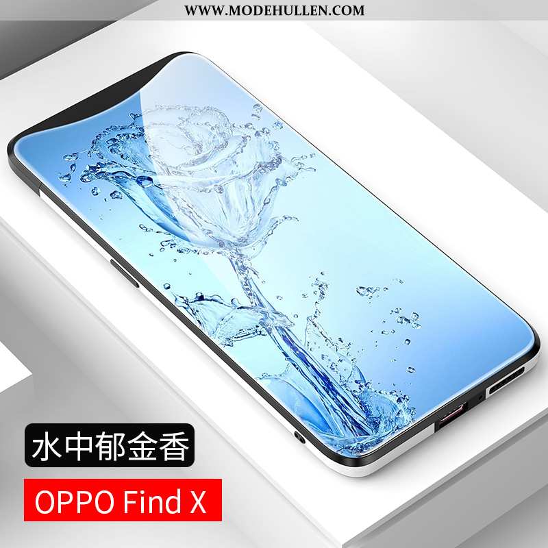 Hülle Oppo Find X Dünne Schutz Blau Leichtgewicht Handy Kreativ Glas