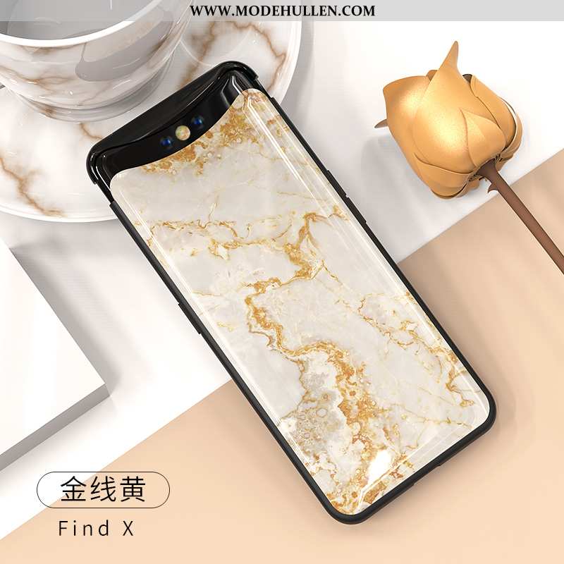 Hülle Oppo Find X Glas Super Alles Inklusive Handy Case Dünne Beige