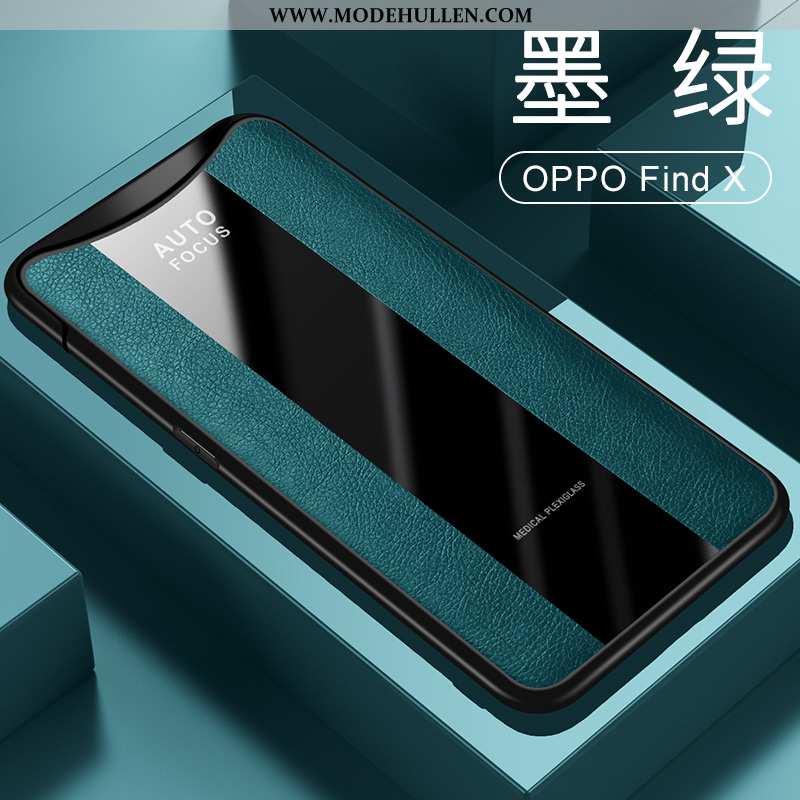 Hülle Oppo Find X Schutz Lederhülle Business Magnetismus Schwarz Anti-sturz