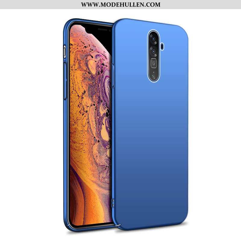 Hülle Oppo Reno 10x Zoom Schutz Blau Temperieren Case Schutznubuck