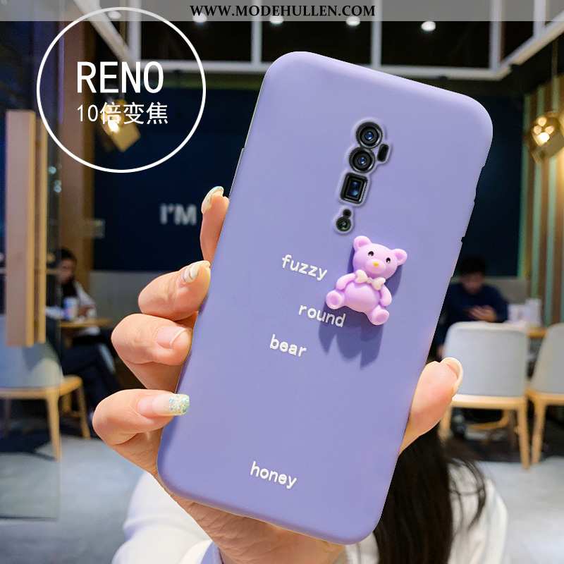 Hülle Oppo Reno 10x Zoom Silikon Nette Mini Weiche Lila Handy