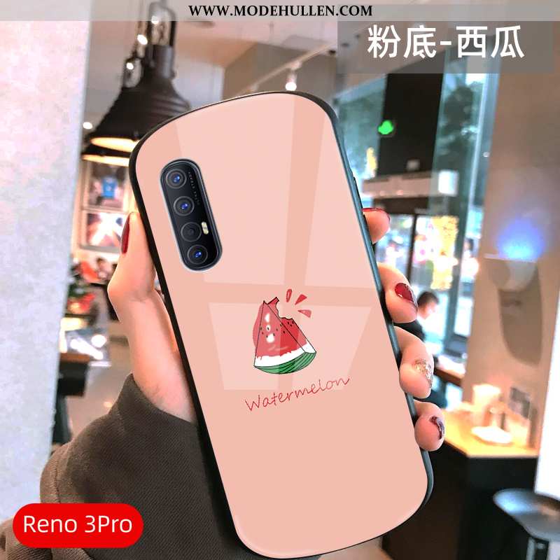 Hülle Oppo Reno 3 Pro Schutz Glas Einfassung Netto Rot Super Anti-sturz Grün