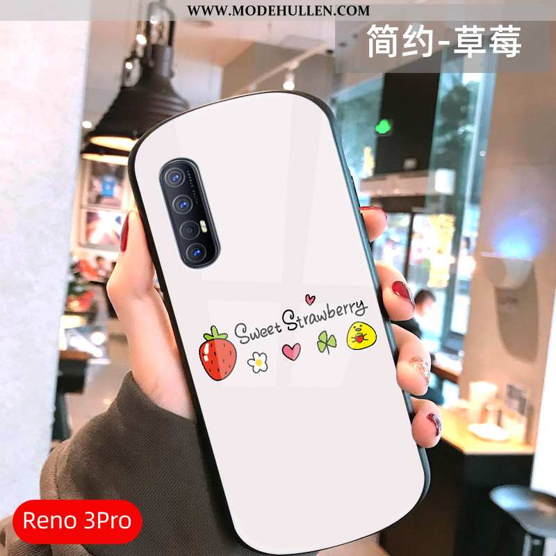 Hülle Oppo Reno 3 Pro Schutz Glas Einfassung Netto Rot Super Anti-sturz Grün