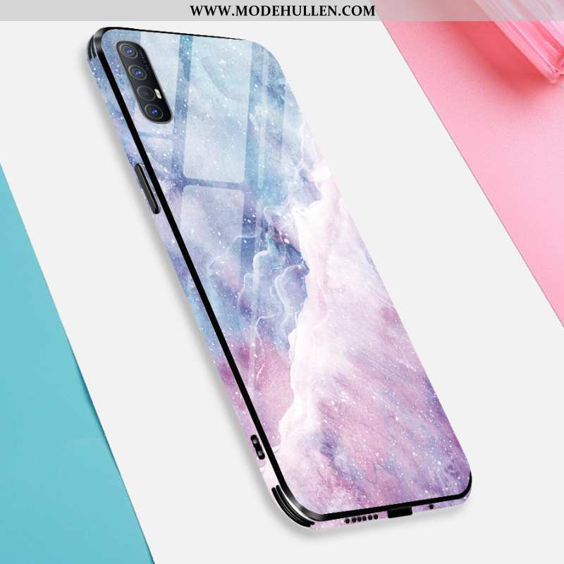 Hülle Oppo Reno 3 Pro Schutz Mode High-end Trend Handy Persönlichkeit Blau