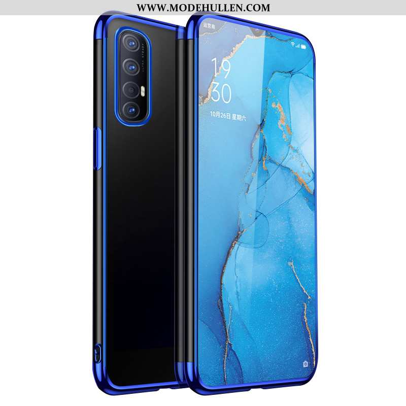 Hülle Oppo Reno 3 Pro Schutz Transparent Alles Inklusive Case Anti-sturz Silikon Blau