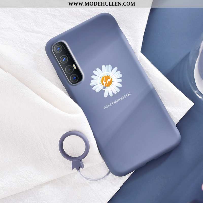 Hülle Oppo Reno 3 Pro Silikon Persönlichkeit Chrysanthemes Drache Handy Kreativ Liebhaber Schwarz