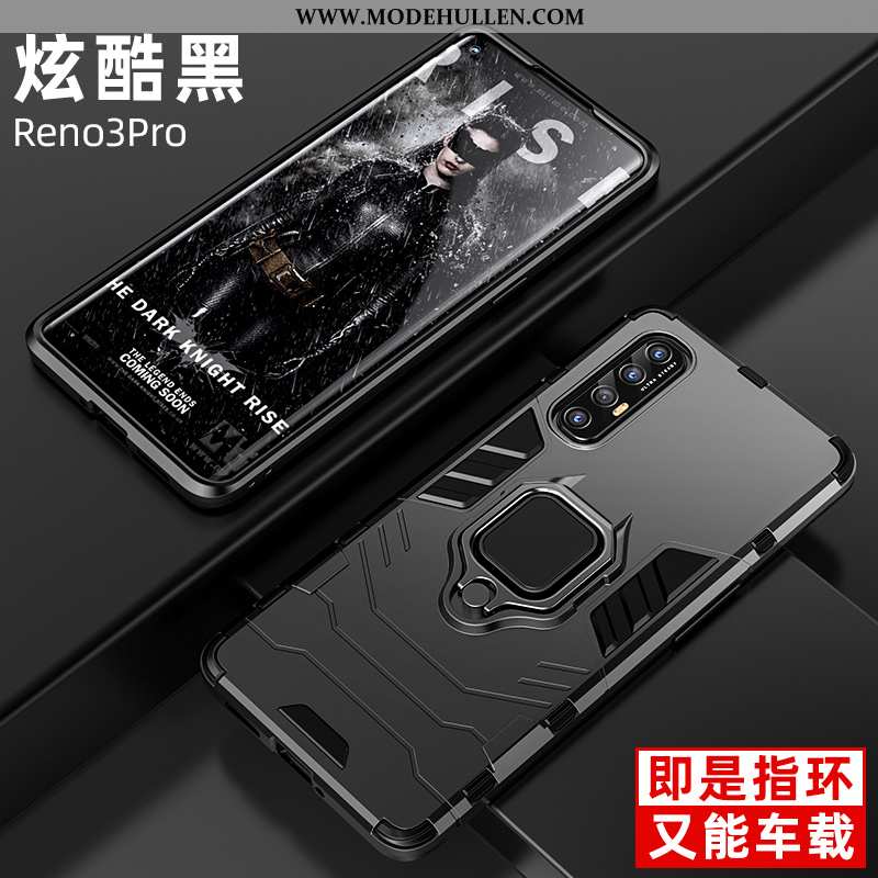 Hülle Oppo Reno 3 Pro Silikon Schutz Trend Case Nano Schwarz