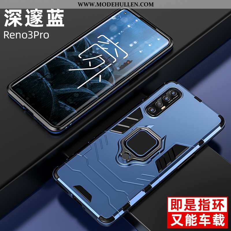 Hülle Oppo Reno 3 Pro Silikon Schutz Trend Case Nano Schwarz