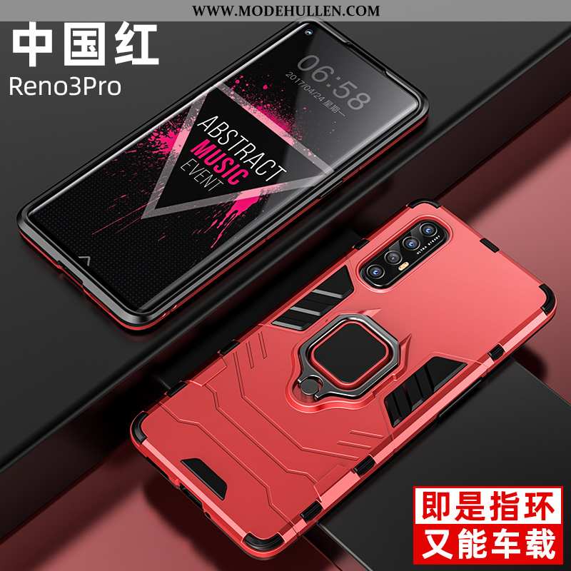 Hülle Oppo Reno 3 Pro Silikon Schutz Trend Case Nano Schwarz