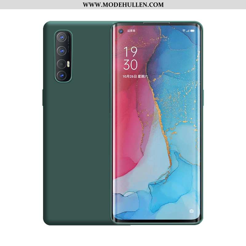 Hülle Oppo Reno 3 Pro Silikon Super Dünne Anti-sturz Case Handy High-end Grün