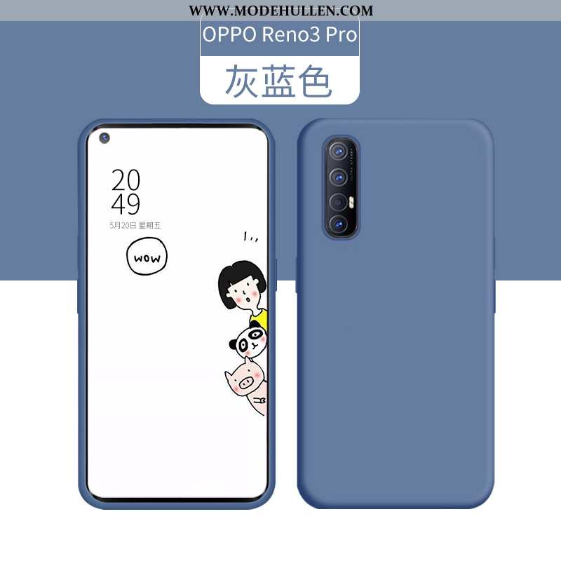 Hülle Oppo Reno 3 Pro Silikon Super Dünne Anti-sturz Case Handy High-end Grün