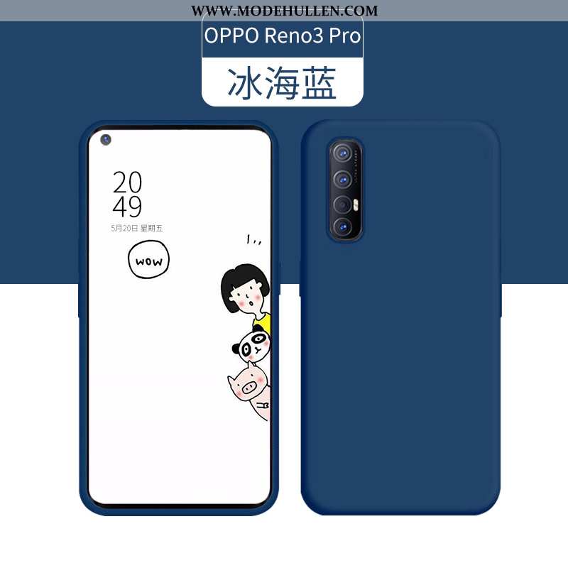 Hülle Oppo Reno 3 Pro Silikon Super Dünne Anti-sturz Case Handy High-end Grün