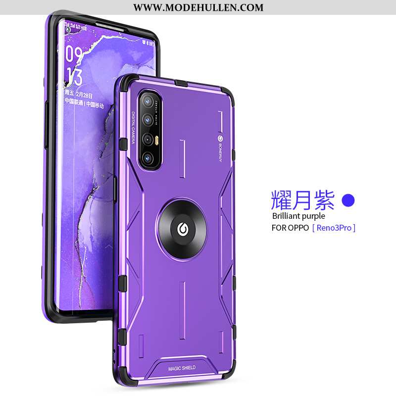 Hülle Oppo Reno 3 Pro Trend Super Handy Netto Rot Case Kreativ Lila