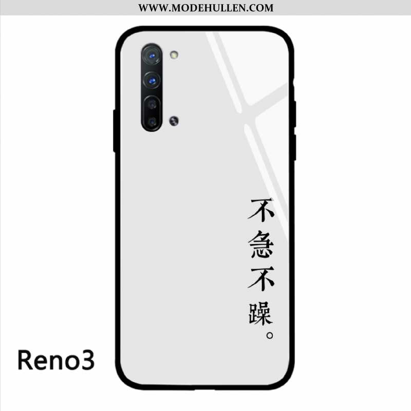 Hülle Oppo Reno 3 Schutz Glas Schwarz Einfach Netto Rot Handy Liebhaber