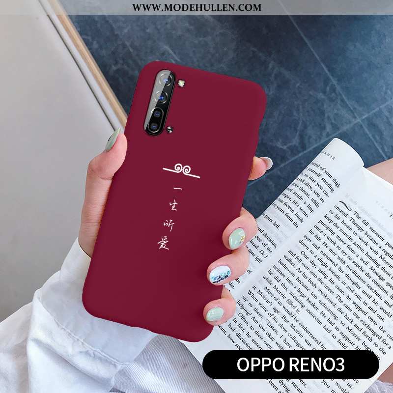 Hülle Oppo Reno 3 Schutz Persönlichkeit Kreativ Blau Case Alles Inklusive