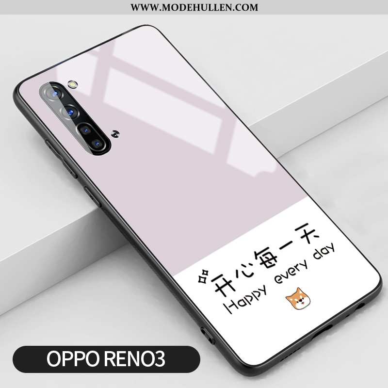 Hülle Oppo Reno 3 Silikon Schutz Case Rosa Frisch Trend