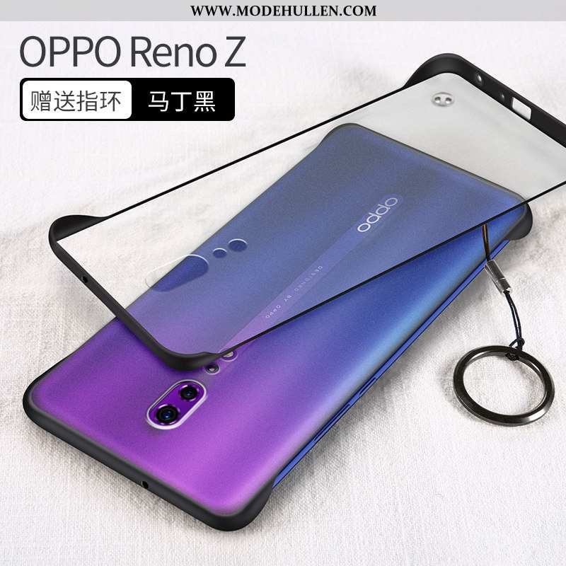 Hülle Oppo Reno Z Dünne Silikon Nubuck Netto Rot Schutz Transparent Gelbe