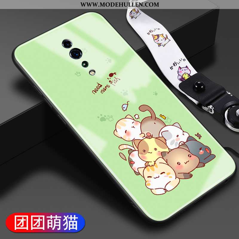 Hülle Oppo Reno Z Nette Trend Spiegel Einfassung Persönlichkeit Karikatur Schutz Grün