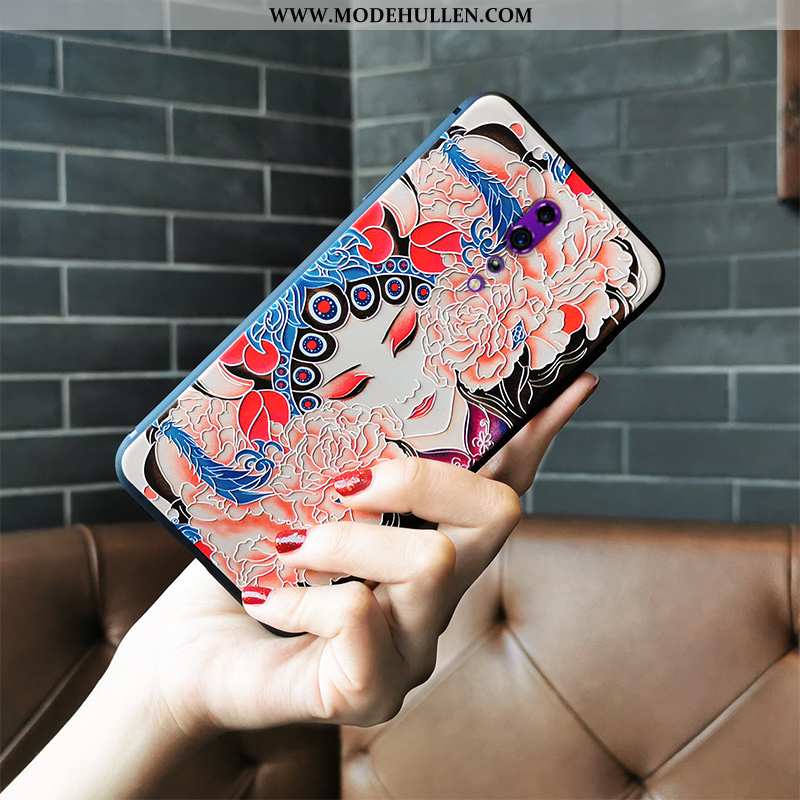 Hülle Oppo Reno Z Silikon Schutz Trend Hua Dan Alles Inklusive Prägung Handy Rosa