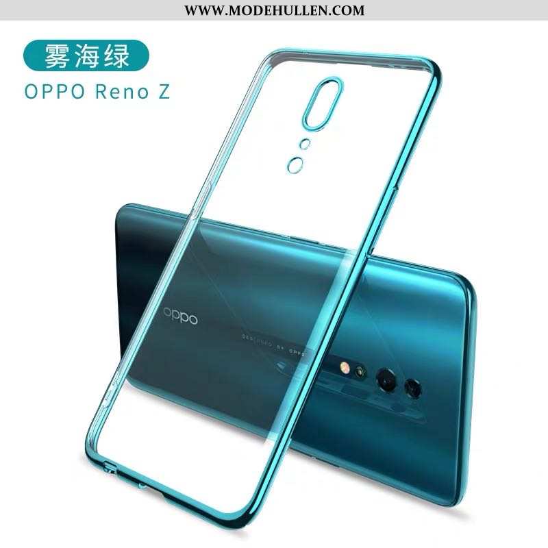 Hülle Oppo Reno Z Transparent Kreativ Schutz Silikon Netto Rot Super Anti-sturz Lila