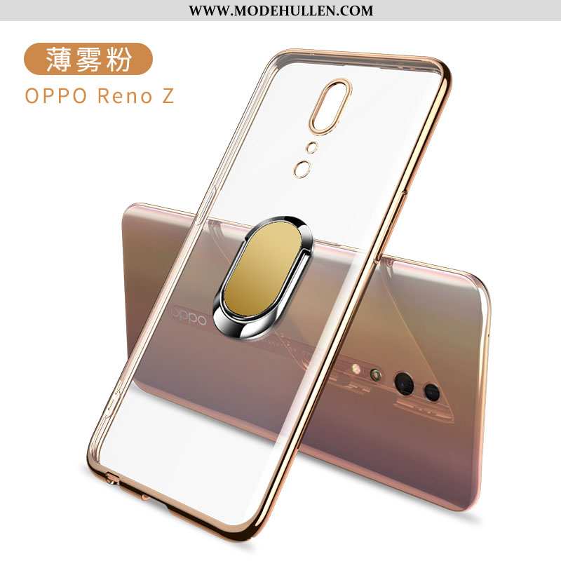 Hülle Oppo Reno Z Trend Super Dünne Kreativ Transparent Case Weiche Gold