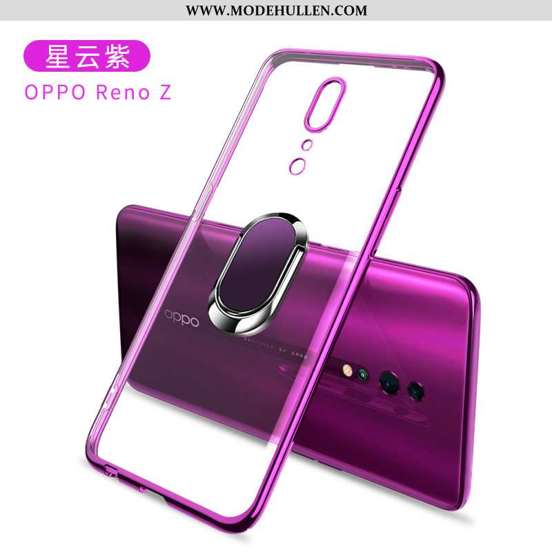 Hülle Oppo Reno Z Trend Super Dünne Kreativ Transparent Case Weiche Gold