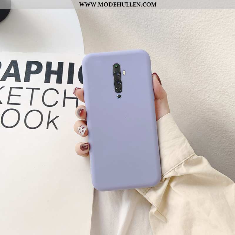 Hülle Oppo Reno2 Silikon Lila Anti-sturz Einfassung Handy