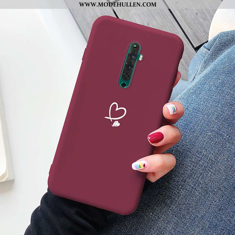 Hülle Oppo Reno2 Silikon Schutz Handy Anti-sturz Einfach Alles Inklusive Kreativ Rote