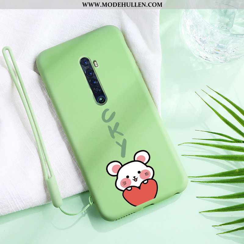 Hülle Oppo Reno2 Super Weiche Rot Kreativ Grün Einfach Liebhaber